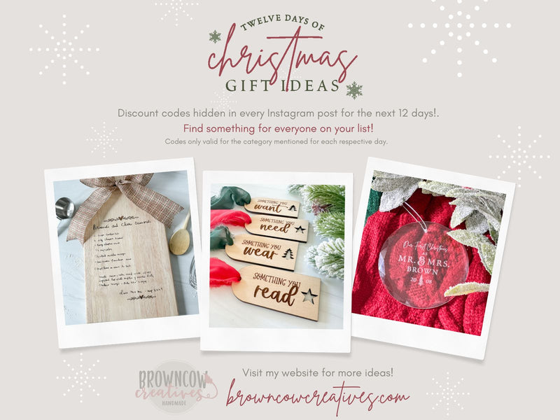 12 Days of Christmas Gifts!
