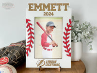 Custom Name Baseball Photo Frame