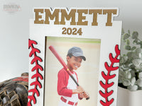 Custom Name Baseball Photo Frame