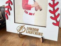 Custom Name Baseball Photo Frame