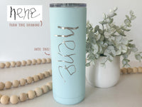 Custom Handwriting Engraved Keepsake Tumbler