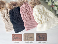 Youth Personalized Winter Hat, Custom Winter Beanie