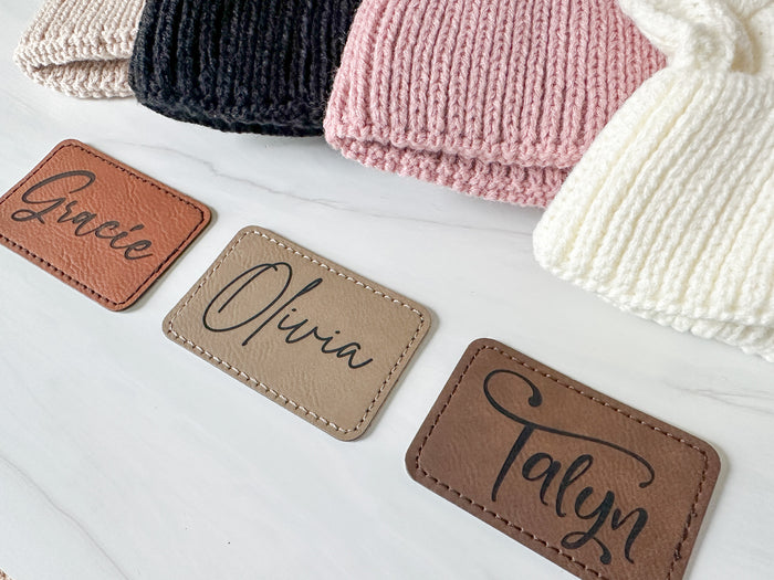 Youth Personalized Winter Hat, Custom Winter Beanie