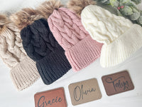 Youth Personalized Winter Hat, Custom Winter Beanie