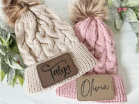 Youth Personalized Winter Hat, Custom Winter Beanie