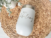 Personalized Engraved Wine Tumbler