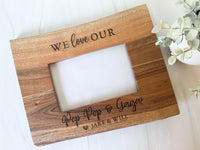 Custom Engraved Acacia Wood Photo Frame