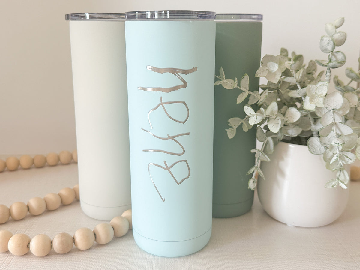 Custom Handwriting Engraved Keepsake Tumbler