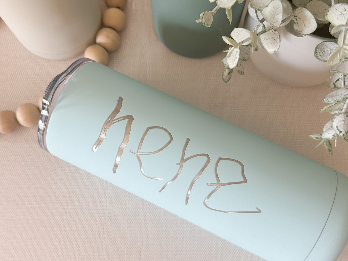 Custom Handwriting Engraved Keepsake Tumbler