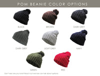 Custom Logo Winter Pom Beanie, Promotional Products