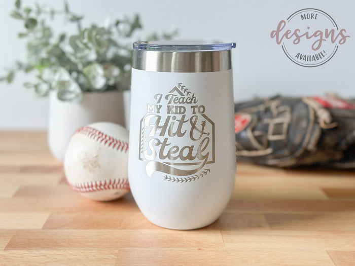 Baseball/Softball Wine Tumbler