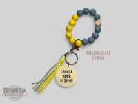 Custom Engraved Baseball/Softball Wristlet Keychain