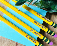 Custom Engraved Pencils, Personalized Pencils, Teacher Appreciation Gift, Teacher Pencils, Student Pencils, Back to School Gift