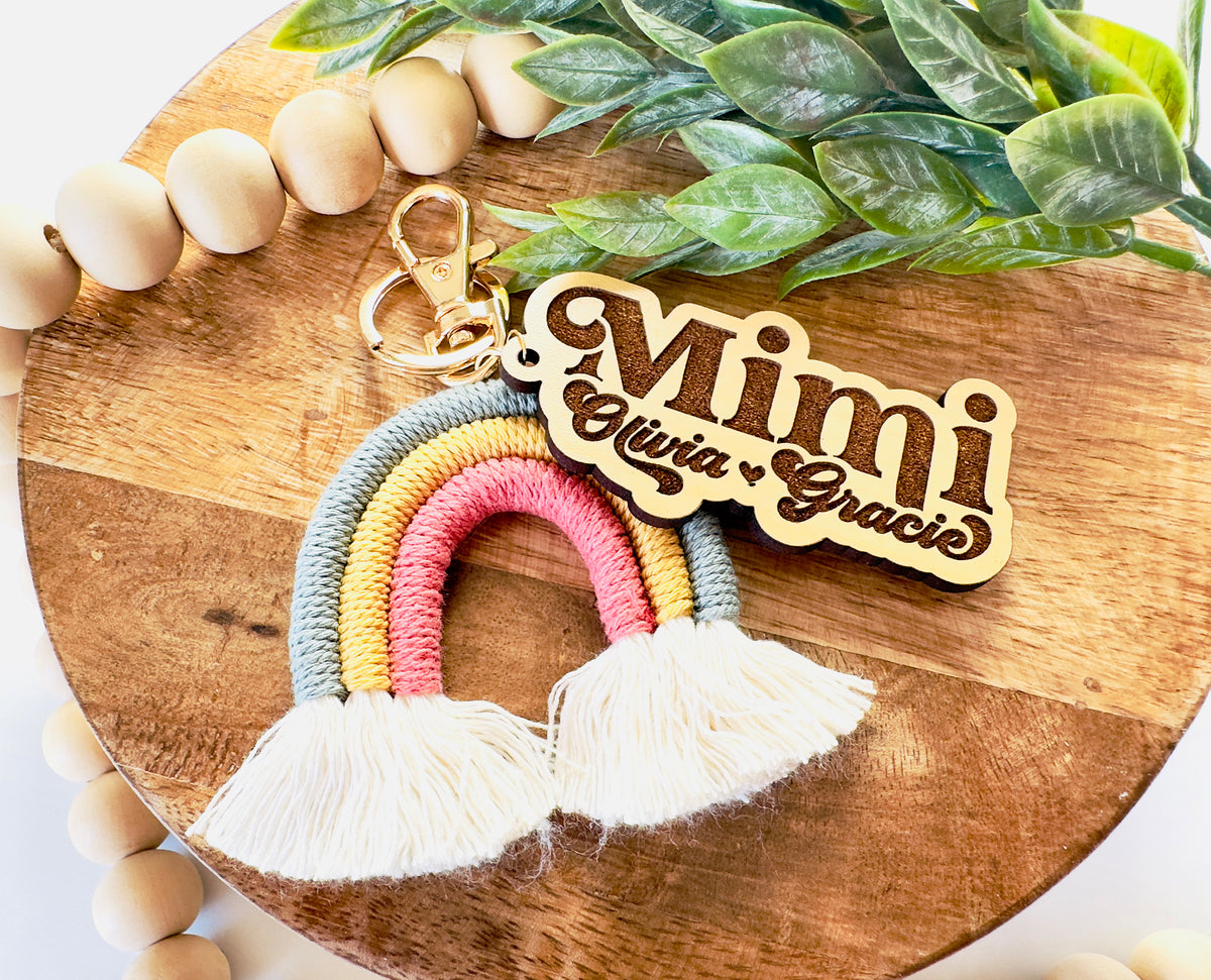 Mom Personalized Keychain, Childs Name Keychain, Unique Mother's Day Gift, Mother's Day Keychain Gift, Personalized Mother's Day Gift