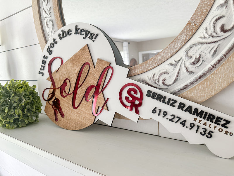 Enhance Your Closing Celebrations with Custom "Sold" Photo Props!