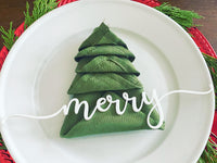 Christmas Place Setting Script Words