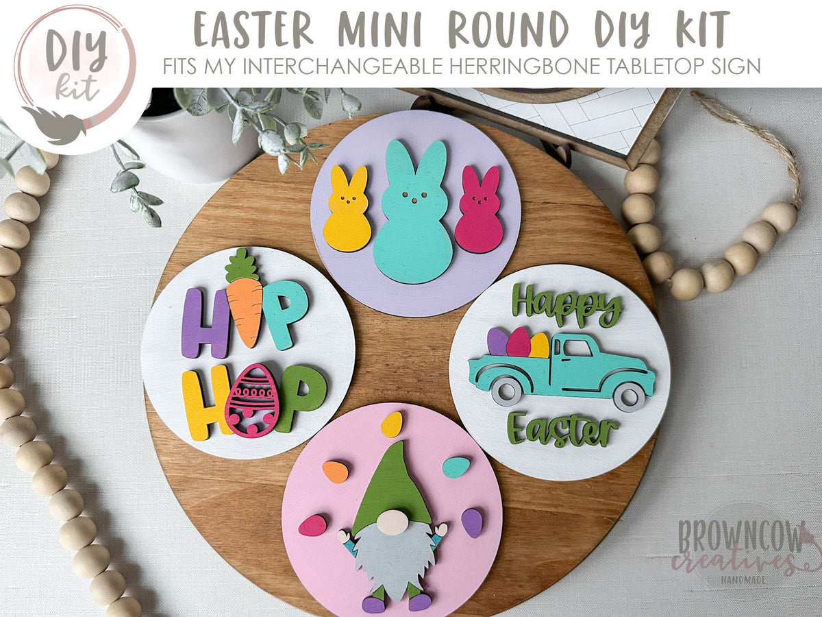 Easter DIY Inserts for Farmhouse Tabletop Sign, Easter DIY Kit