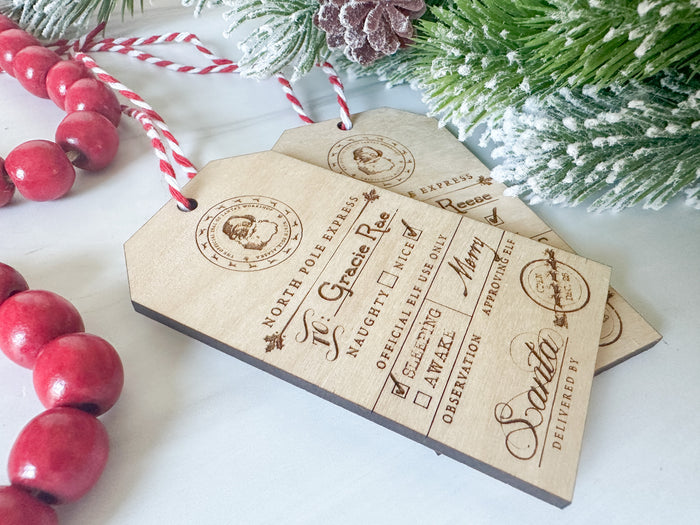 Personalized Official Santa Gift Tag