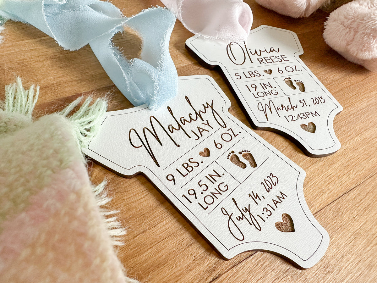 Baby’s First Christmas Keepsake Engraved Ornament