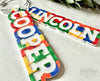 Boys Backpack Tag, Boy Building Block Name Tag, Building Block Lunchbox Tag, Boys Lunchbox Name Tag, Boy Backpack Tag, Boy Luggage Tag