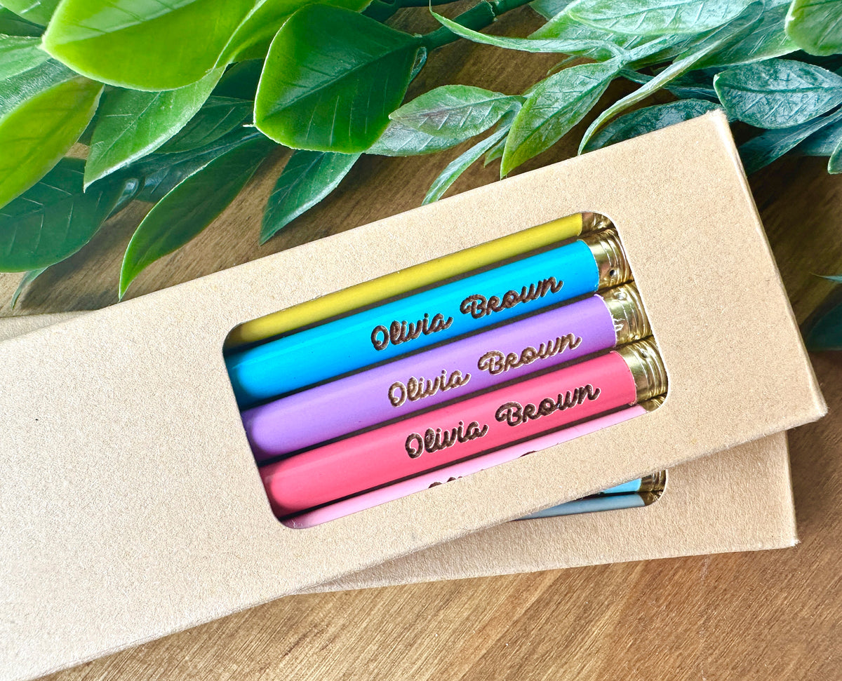 Personalized Engraved Pencils, Customized Pencils, Back to School Pencils, Back to School Gifts, Gift for Teachers, Gifts for Students