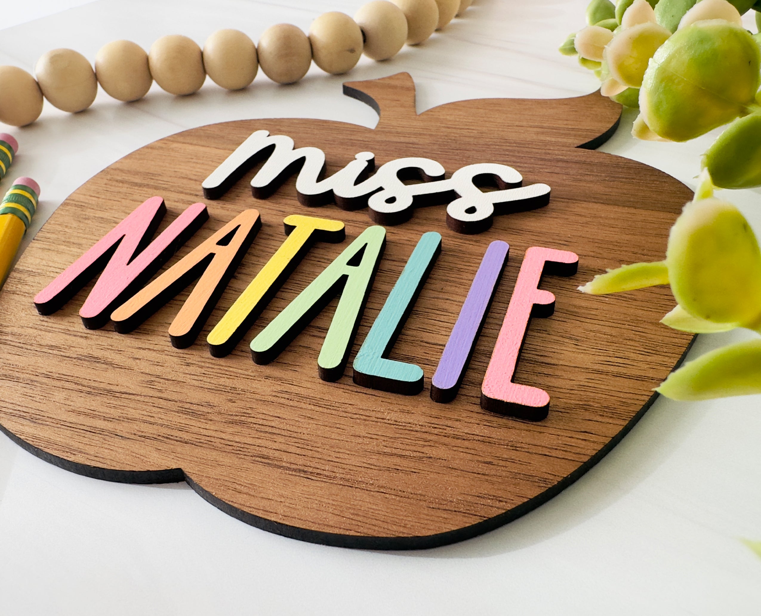 Teak Wood Name Plate – Customized Nameplates for Home Online | Royal Gifts