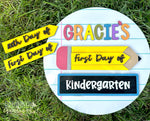First Day of School Sign, Personalized Back to School Sign, First Day Photo Prop, Last Day of School Sign, 100th Day of School Sign