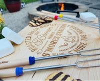 Personalized S'mores Board and Sticks, S'mores Charcuterie Board