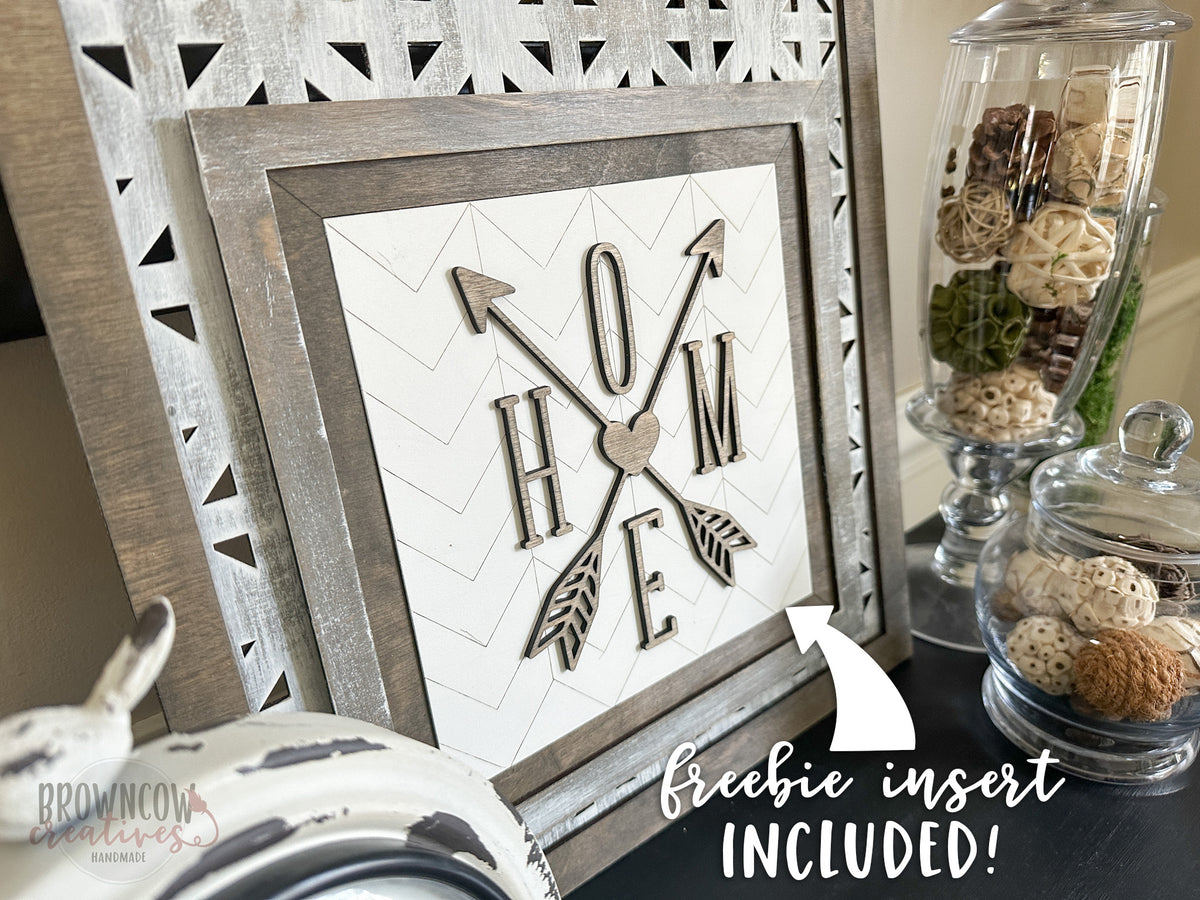 Lattice Farmhouse Interchangeable Sign DIY Craft Kit