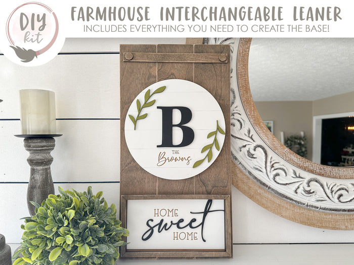 Interchangeable Farmhouse Leaner Sign DIY Kit