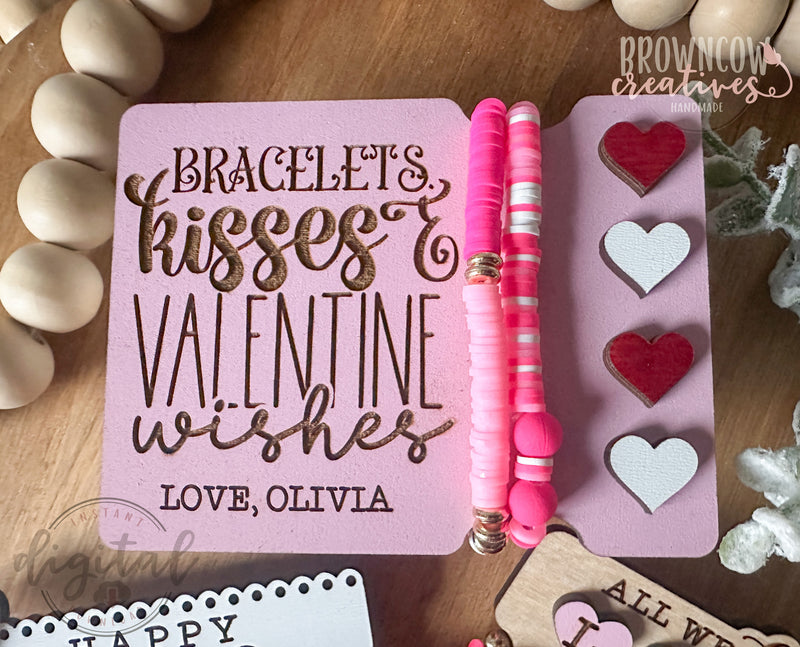 Valentine's Day Bracelet Gift Holder Laser File