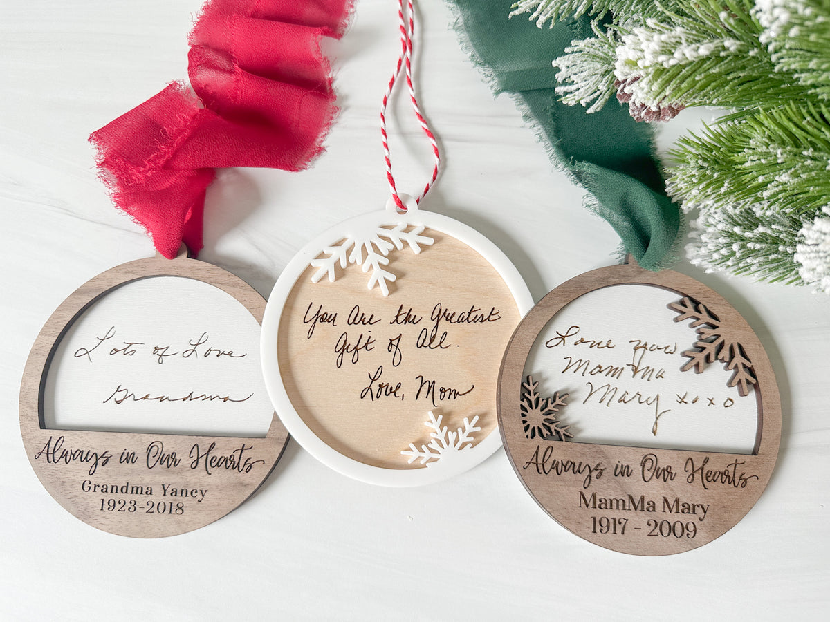 Personalized Engraved Memorial Ornament
