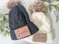 Youth Personalized Winter Hat, Custom Winter Beanie