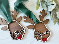 Custom Reindeer Name Ornament