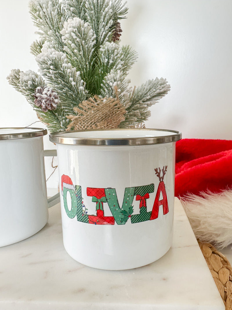 Personalized Hot Cocoa Christmas Mug