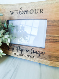 Custom Engraved Acacia Wood Photo Frame