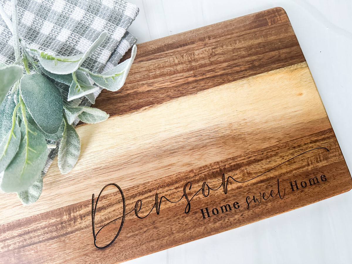 Personalized Engraved Long Paddle Serving Board