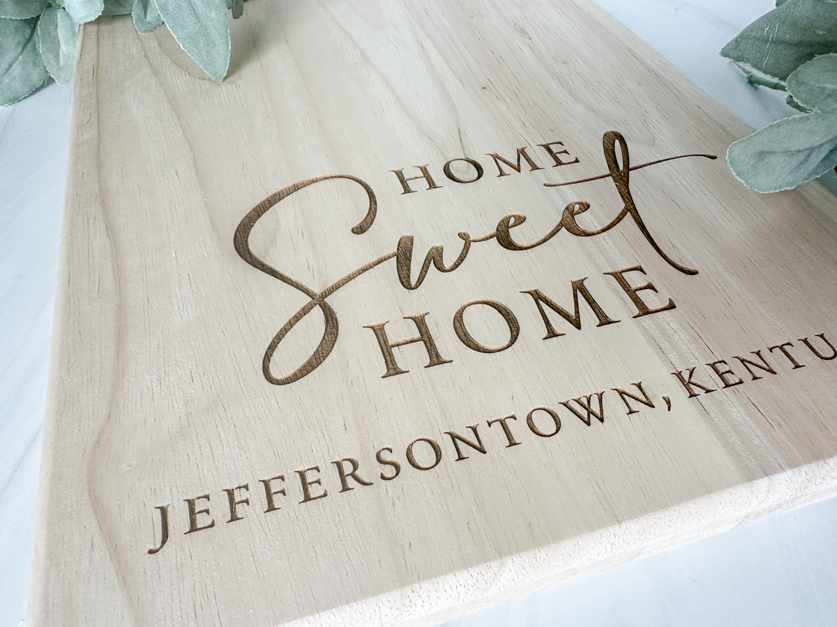 Personalized Rubberwood Cutting Board