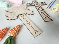 Easter Cross DIY Paint Laser File, Easter Cross SVG, Easter Laser Cut Files, Easter Laser Files