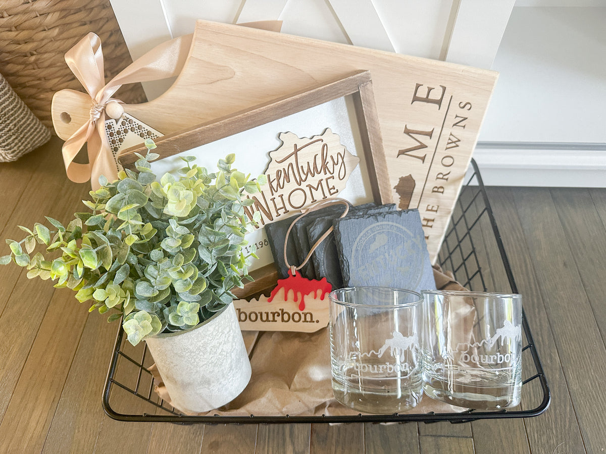 Home Sweet Kentucky Gift Basket - Bourbon Edition