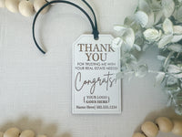 Thank You/Congrats Home Branded Gift Tag