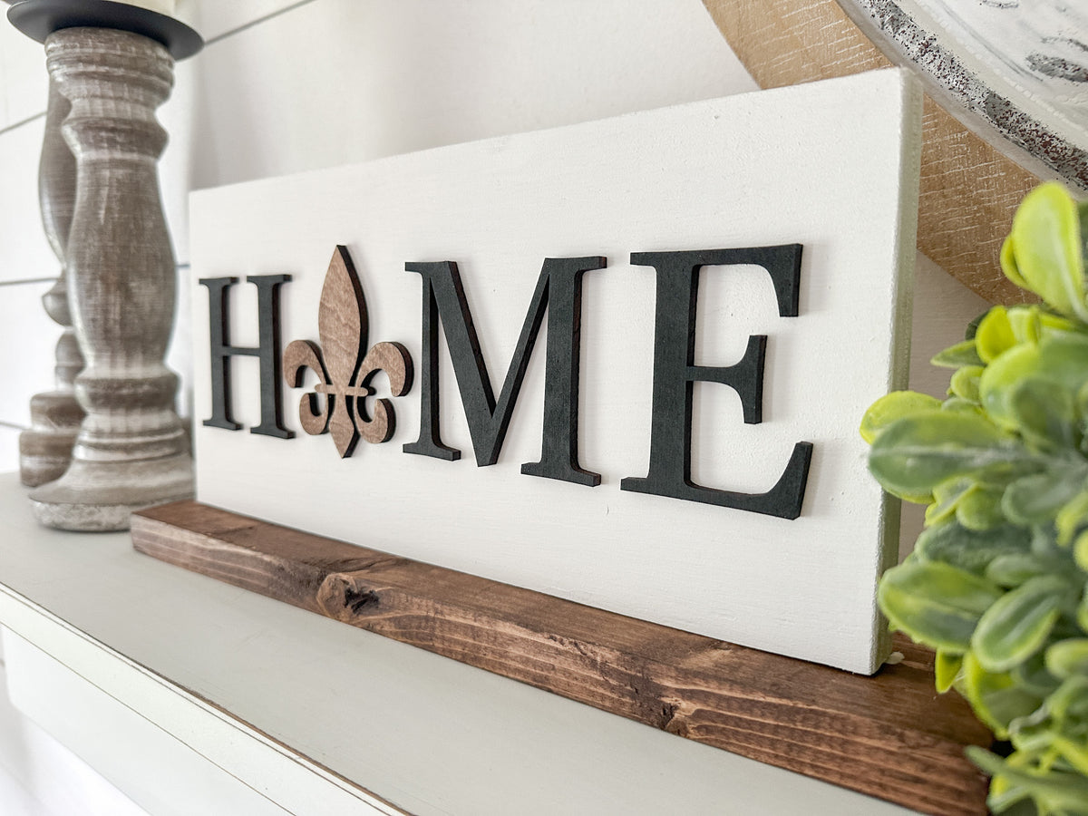 HOME Louisville Shelf Sitter Sign