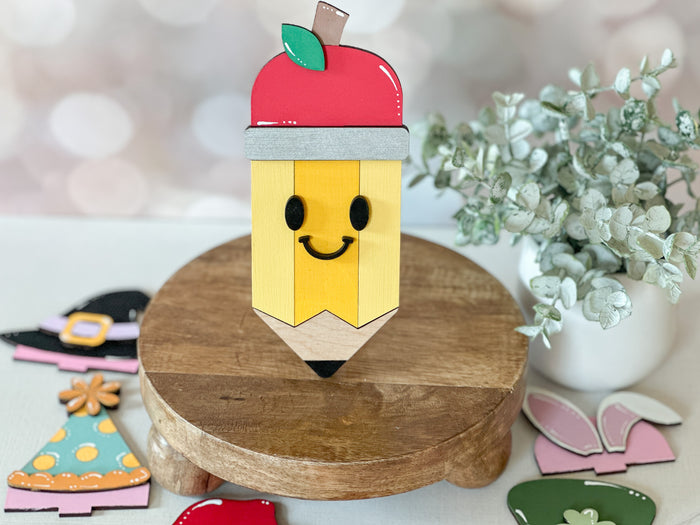 Interchageable Pencil Teacher Tabletop Decor DIY