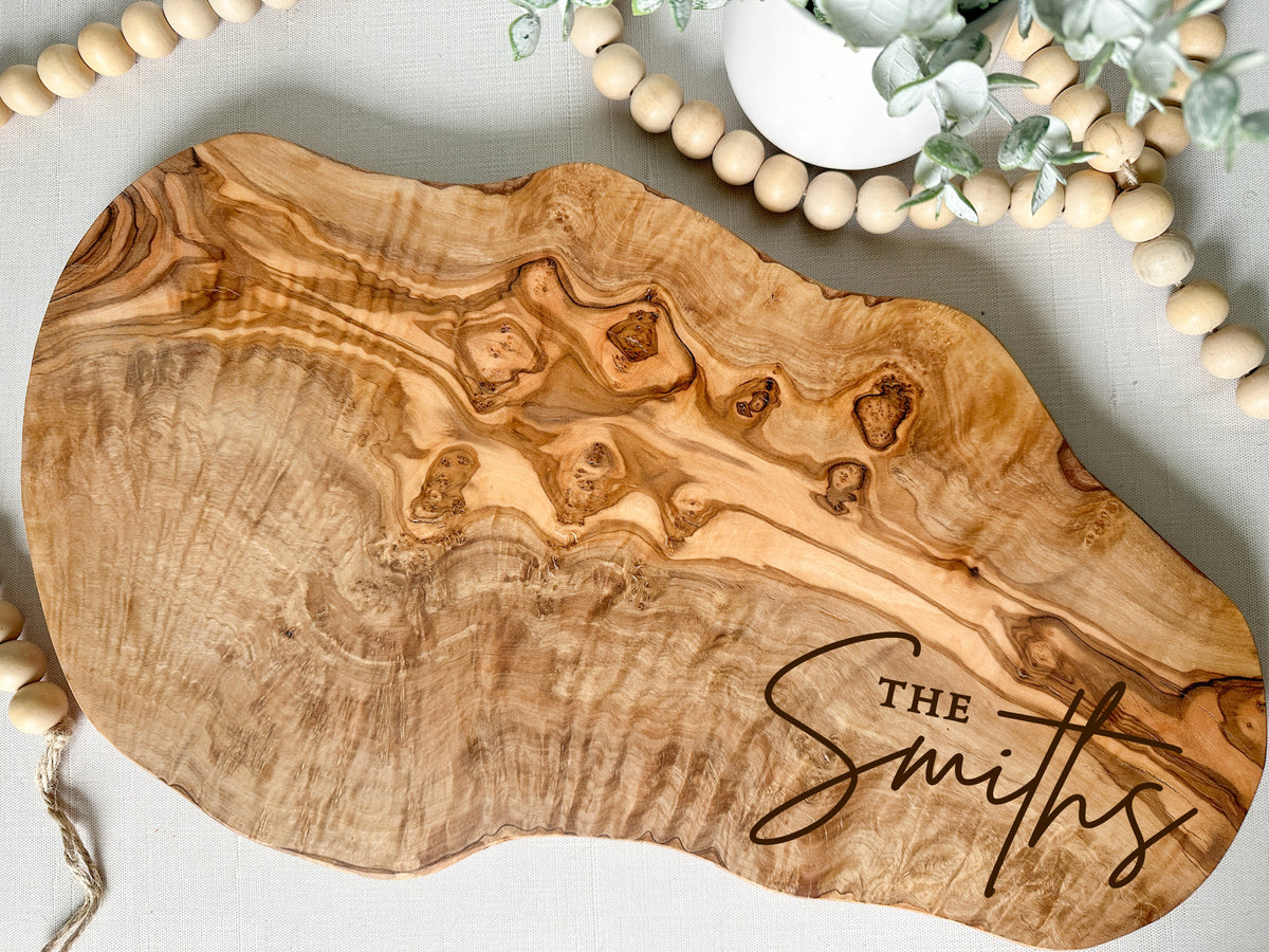 Luxury Olive Wood Gift Basket