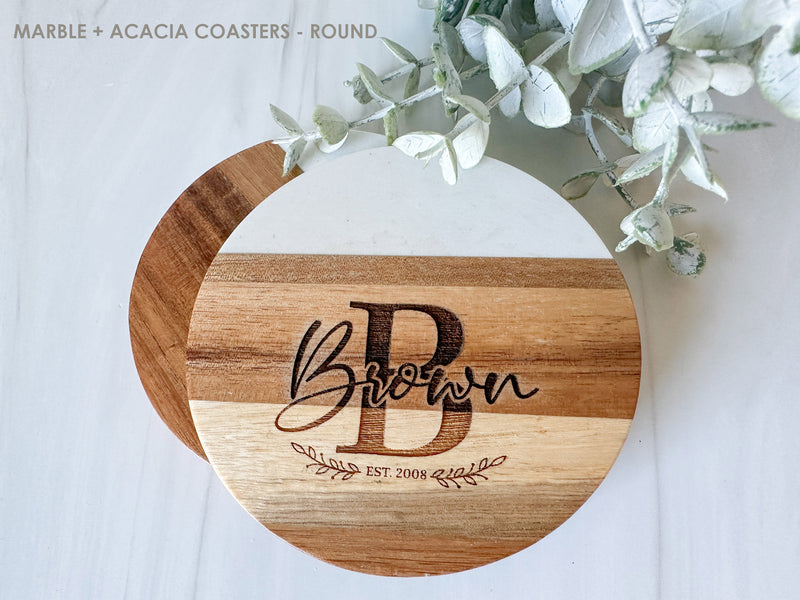 Acacia Tumbler Basket