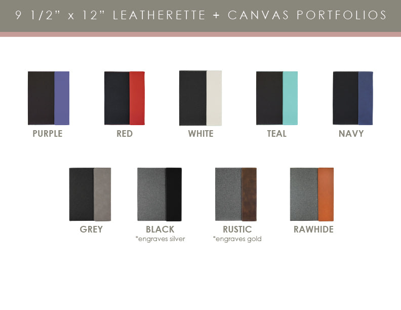 Branded Engraved Leatherette Portfolio + Leatherette Tumbler