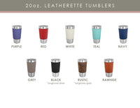 Branded Engraved Leatherette Portfolio + Leatherette Tumbler