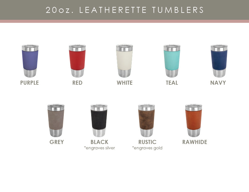 Branded Engraved Leatherette Portfolio + Leatherette Tumbler