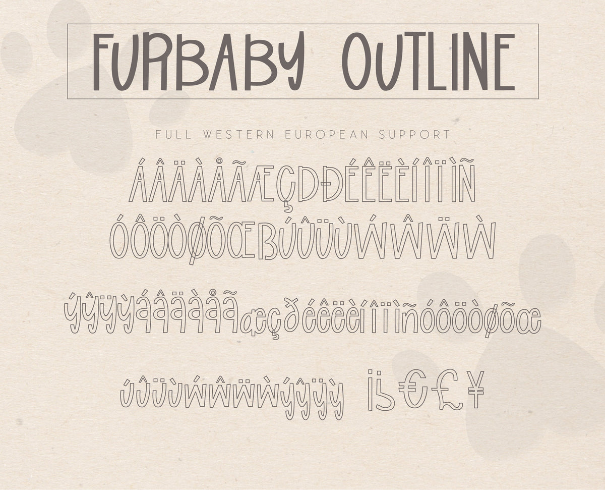 Furbaby Font Duo, Fonts for Crafting, Cut Fonts, Hand Made Font, Quirky Fonts, Unique Font, Fun Font, Puppy Font, Dog Font, Dog Crafts