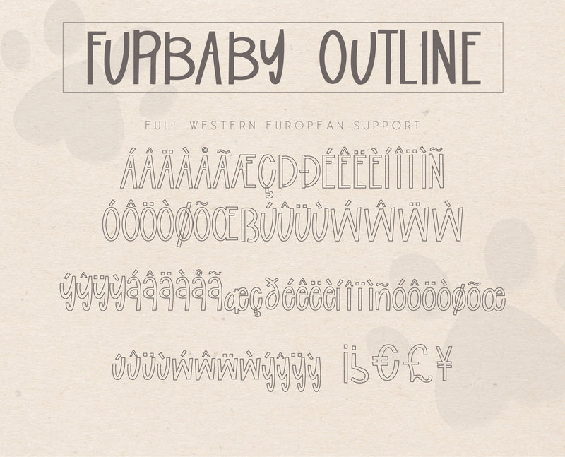 Furbaby Font Duo, Fonts for Crafting, Cut Fonts, Hand Made Font, Quirky Fonts, Unique Font, Fun Font, Puppy Font, Dog Font, Dog Crafts